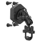 RAM-B-149Z-A-UN7-462:RAM-B-149Z-A-UN7-462_1:RAM® X-Grip® Phone Mount with Vibe-Safe™ & U-Bolt Base - Short