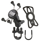 RAM-B-149Z-A-UN7U:RAM-B-149Z-A-UN7U_1:RAM® X-Grip® Phone Mount with Handlebar U-Bolt Base - Short