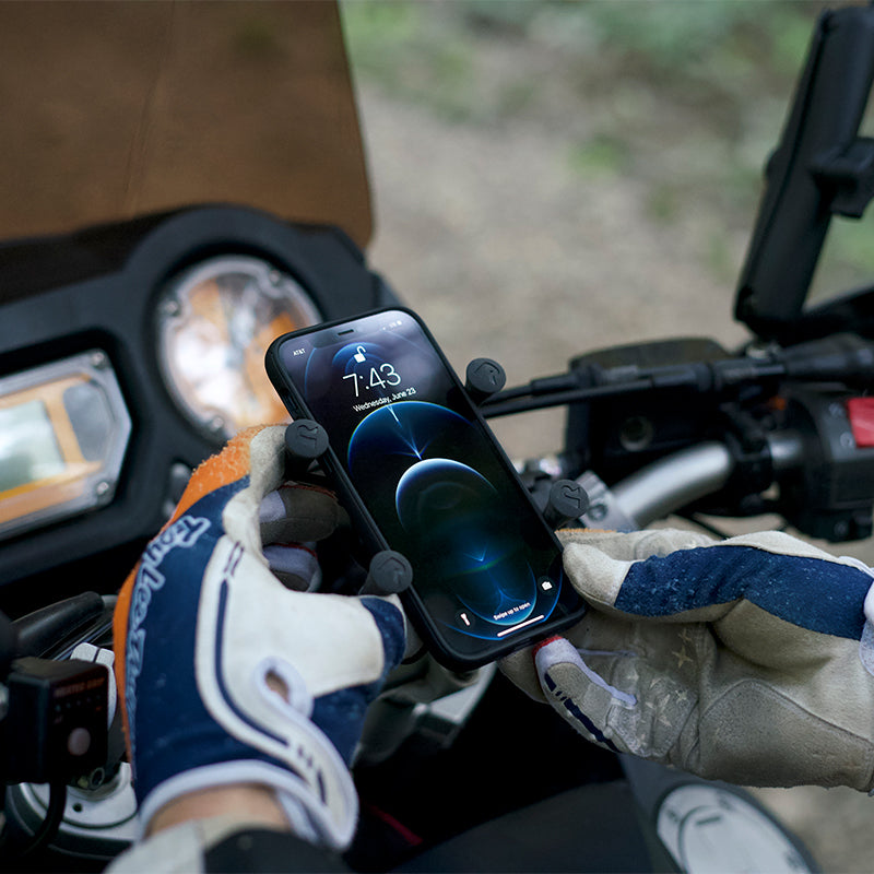 RAM-B-149Z-A-UN7U:RAM-B-149Z-A-UN7U_1:RAM® X-Grip® Phone Mount with Handlebar U-Bolt Base - Short