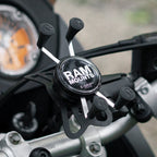 RAM-B-149Z-A-UN7U:RAM-B-149Z-A-UN7U_1:RAM® X-Grip® Phone Mount with Handlebar U-Bolt Base - Short