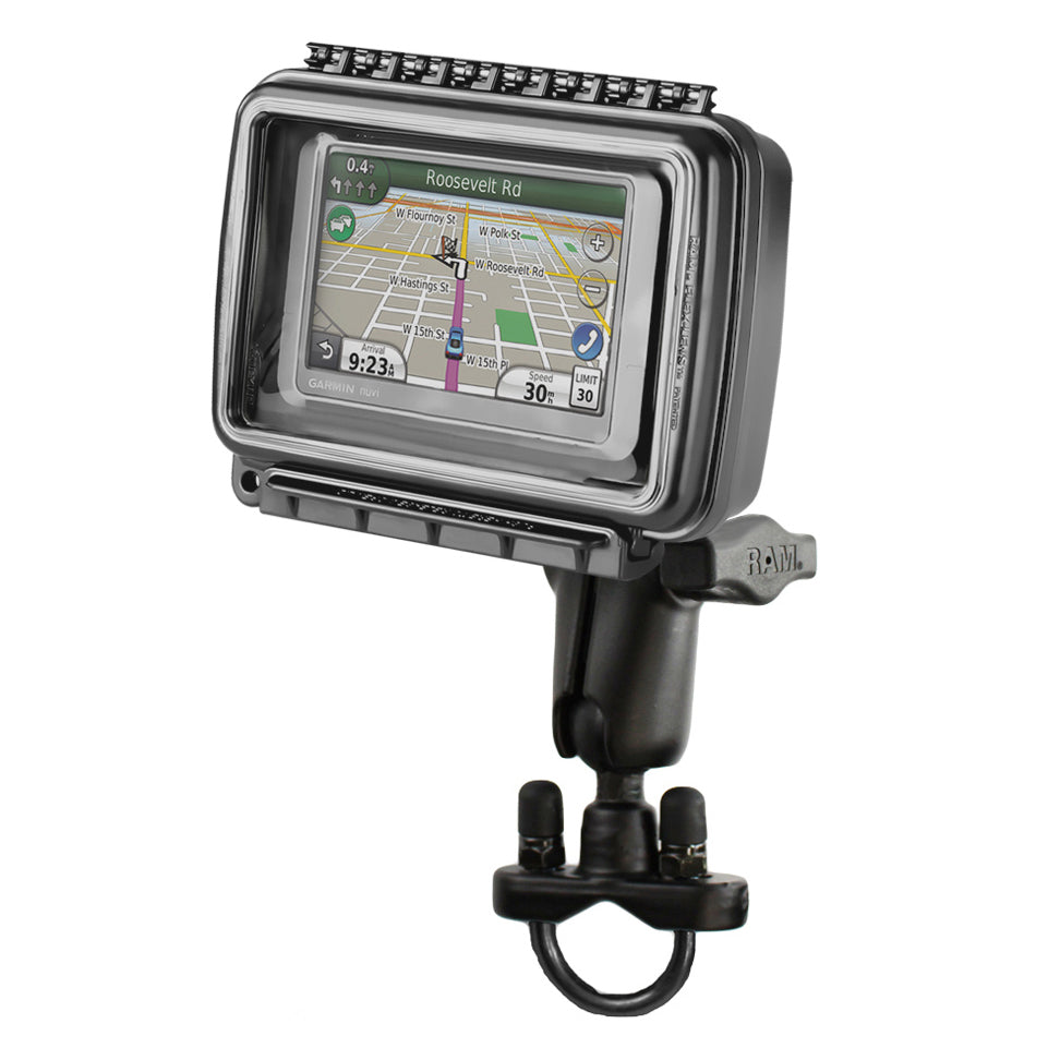 RAM-B-149Z-AQ6U:RAM-B-149Z-AQ6U_1:RAM® Aqua Box® with Handlebar U-Bolt Mount for Medium-Wide Devices