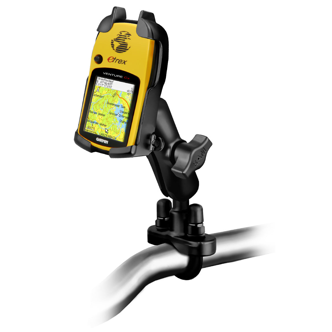 RAM-B-149Z-GA16U:RAM-B-149Z-GA16U_1:RAM® U-Bolt Double Ball Mount for Garmin eTrex Legend Color + More