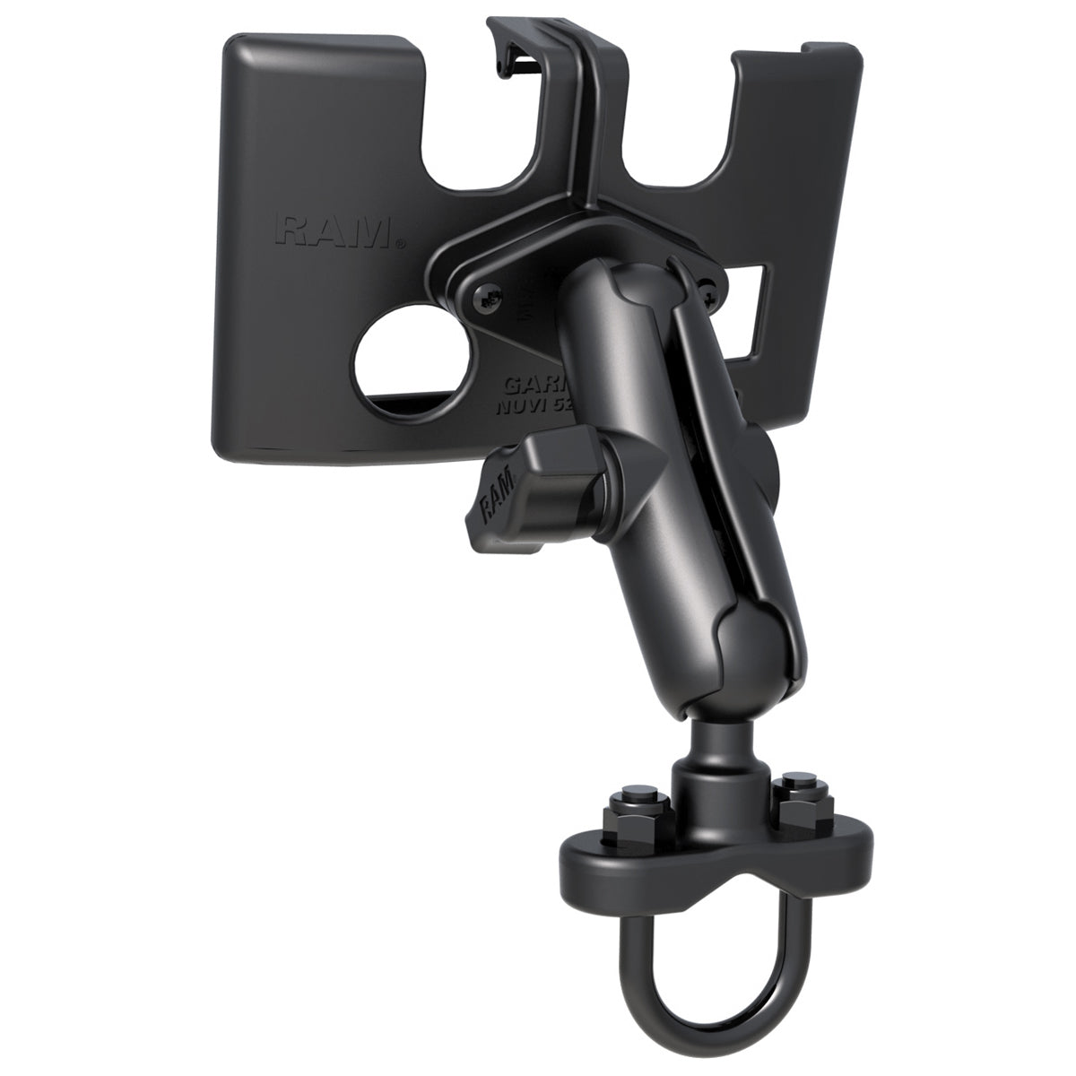 RAM-B-149Z-GA55U:RAM-B-149Z-GA55U_1:RAM® Handlebar U-Bolt Mount for Garmin nuvi 52, 54, 55, 56, 57, & 58