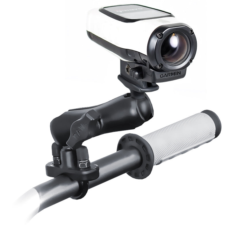 RAM-B-149Z-GA63U:RAM-B-149Z-GA63U_1:RAM® Handlebar U-Bolt Double Ball Mount for Garmin VIRB™ Camera Adapter