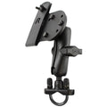 RAM-B-149Z-GUN1U:RAM-B-149Z-GUN1U_1:RAM® Handlebar U-Bolt Double Ball Mount with Gun Holster Clip