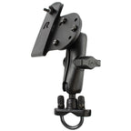 RAM-B-149Z-GUN1U:RAM-B-149Z-GUN1U_1:RAM® Handlebar U-Bolt Double Ball Mount with Gun Holster Clip