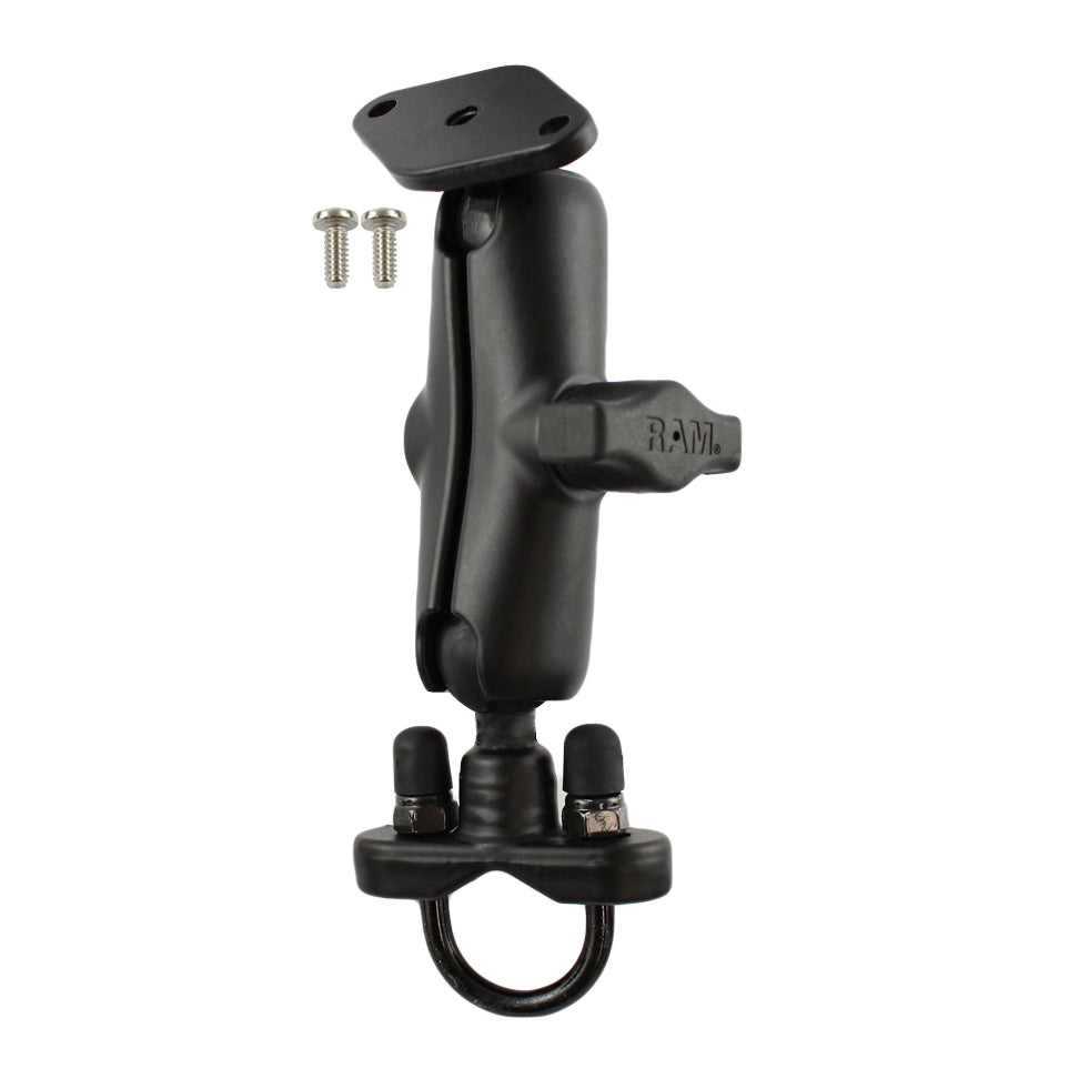RAM-B-149Z-LO4U:RAM-B-149Z-LO4U_1:RAM® Handlebar U-Bolt Double Ball Mount for Lowrance AirMap 2000C