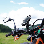 RAM-B-149Z-PD3U:RAM-B-149Z-PD3U_1:RAM® Quick-Grip™ Phone Mount with Handlebar U-Bolt Base - Medium