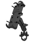 RAM-B-149Z-PD4U:RAM-B-149Z-PD4U_1:RAM® Quick-Grip™ XL Phone Mount with Handlebar U-Bolt Base - Medium
