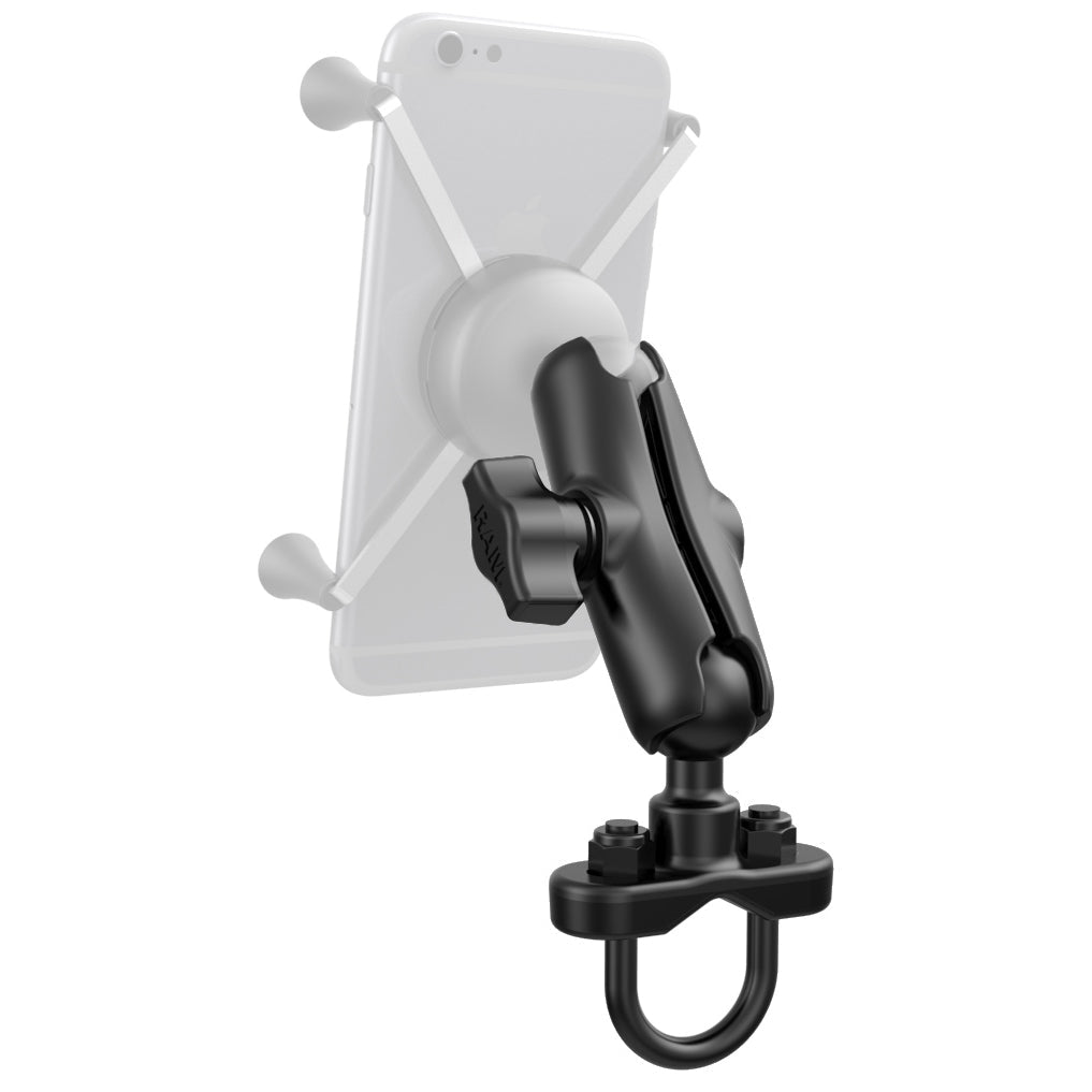 RAM-B-149Z-QU1U:RAM-B-149Z-QU1U_1:RAM® Handlebar U-Bolt Base with Double Socket Arm