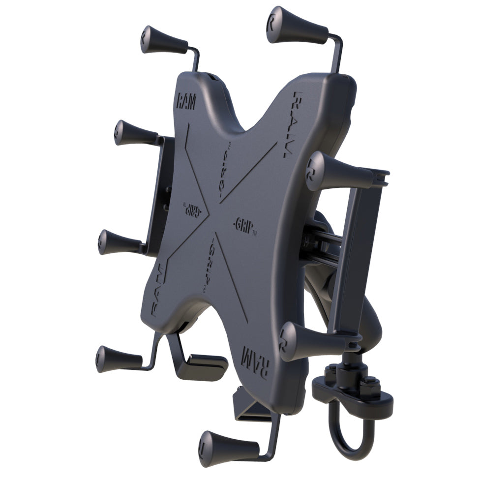 RAM-B-149Z-UN11U:RAM-B-149Z-UN11U_1:RAM® X-Grip® Large Tablet Mount with Handlebar U-Bolt Base