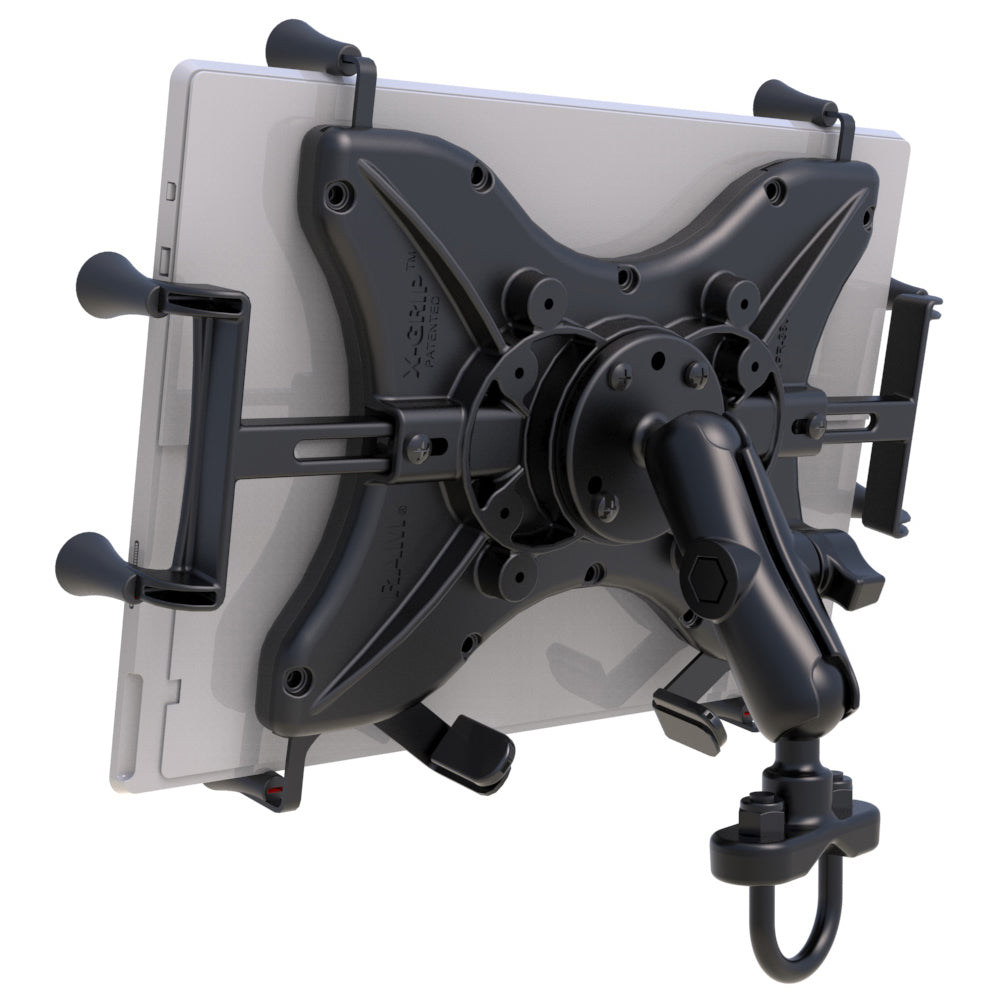 RAM-B-149Z-UN11U:RAM-B-149Z-UN11U_1:RAM® X-Grip® Large Tablet Mount with Handlebar U-Bolt Base