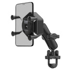 RAM-B-149Z-UN7-462:RAM-B-149Z-UN7-462_1:RAM® X-Grip® Phone Mount with Vibe-Safe™ & U-Bolt Base - Medium