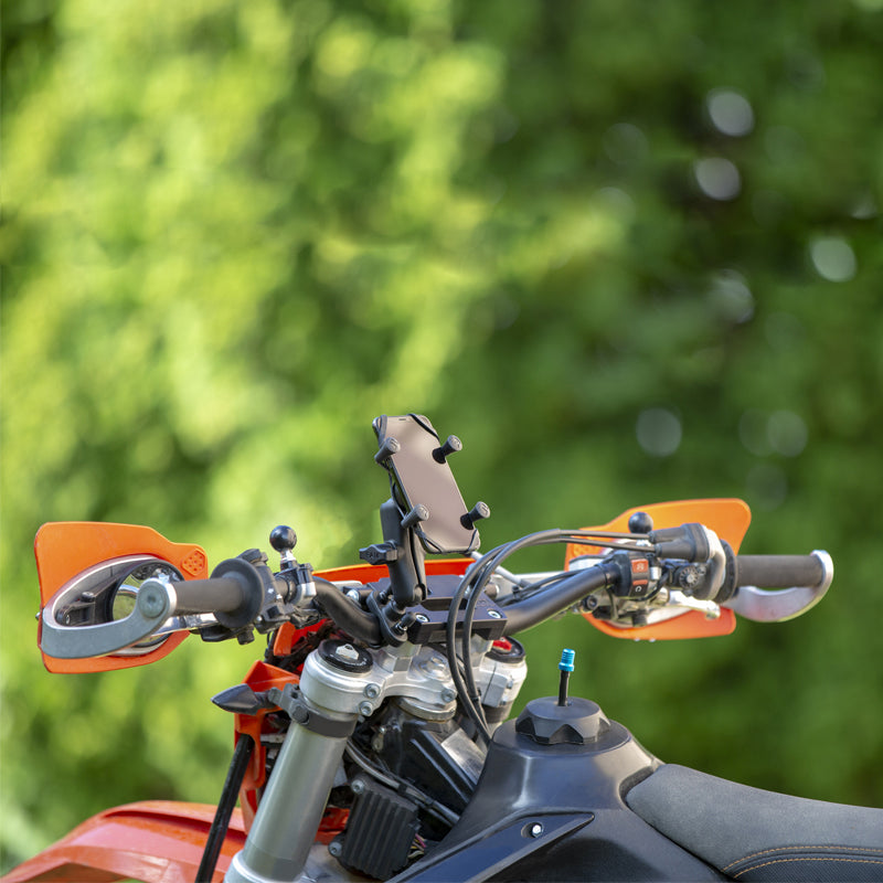 RAM-B-149Z-UN7U:RAM-B-149Z-UN7U_1:RAM® X-Grip® Phone Mount with Handlebar U-Bolt Base - Medium
