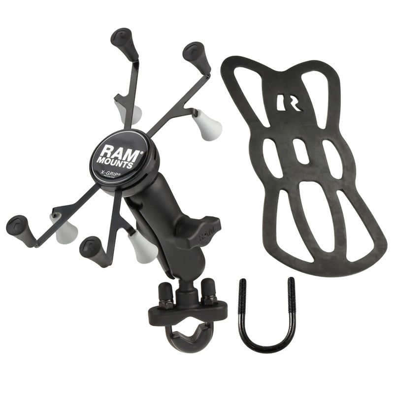 RAM-B-149Z-UN8U:RAM-B-149Z-UN8U_1:RAM® X-Grip® Handlebar U-Bolt Mount for 7"-8" Tablets