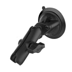 RAM-B-166-103U:RAM-B-166-103U_1:RAM® Twist-Lock™ Suction Cup Base with Double Socket Arm