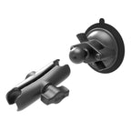 RAM-B-166-103U:RAM-B-166-103U_1:RAM® Twist-Lock™ Suction Cup Base with Double Socket Arm