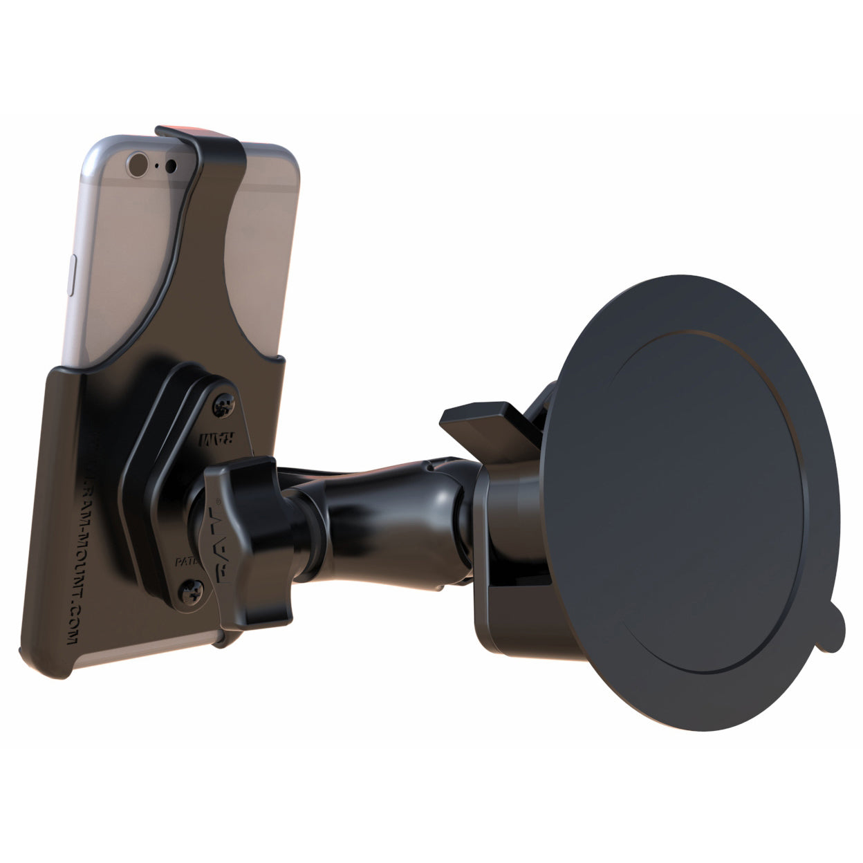 RAM-B-166-AP18U:RAM-B-166-AP18U_1:RAM® Twist-Lock™ Suction Cup Mount for Apple iPhone 6 & 7