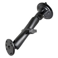 RAM-B-166-C-202U:RAM-B-166-C-202U_1:RAM® Twist-Lock™ Suction Cup Double Ball Mount with Round Plate - Long