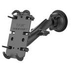 RAM-B-166-C-PD4U:RAM-B-166-C-PD4U_1:RAM® Quick-Grip™ XL Phone Mount with Twist-Lock™ Suction Cup - Long