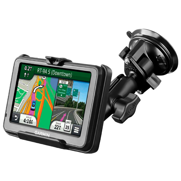 RAM-B-166-GA25U:RAM-B-166-GA25U_1:RAM® Twist-Lock™ Suction Cup Mount for Garmin nuvi 200W, 465T + More