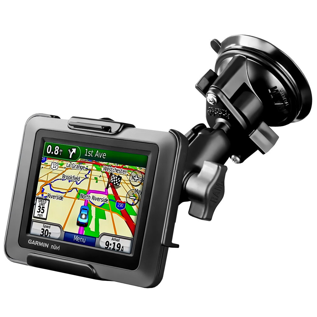 RAM-B-166-GA32:RAM-B-166-GA32_1:RAM® Twist-Lock™ Suction Cup Mount for Garmin nuvi 220, zumo 220 + More