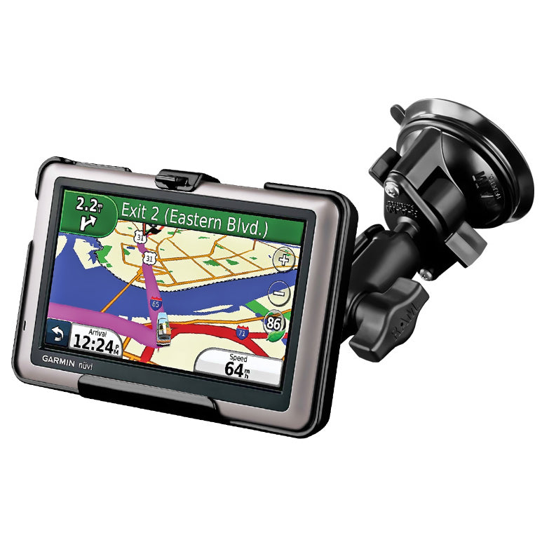RAM-B-166-GA35U:RAM-B-166-GA35U_1:RAM® Twist-Lock™ Suction Cup Mount for Garmin nuvi 1440, 1490T + More
