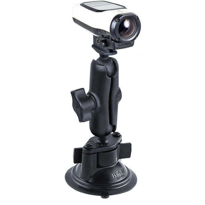 RAM-B-166-GA63U:RAM-B-166-GA63U_1:RAM® Twist-Lock™ Suction Cup Mount with Garmin VIRB™ Camera Adapter