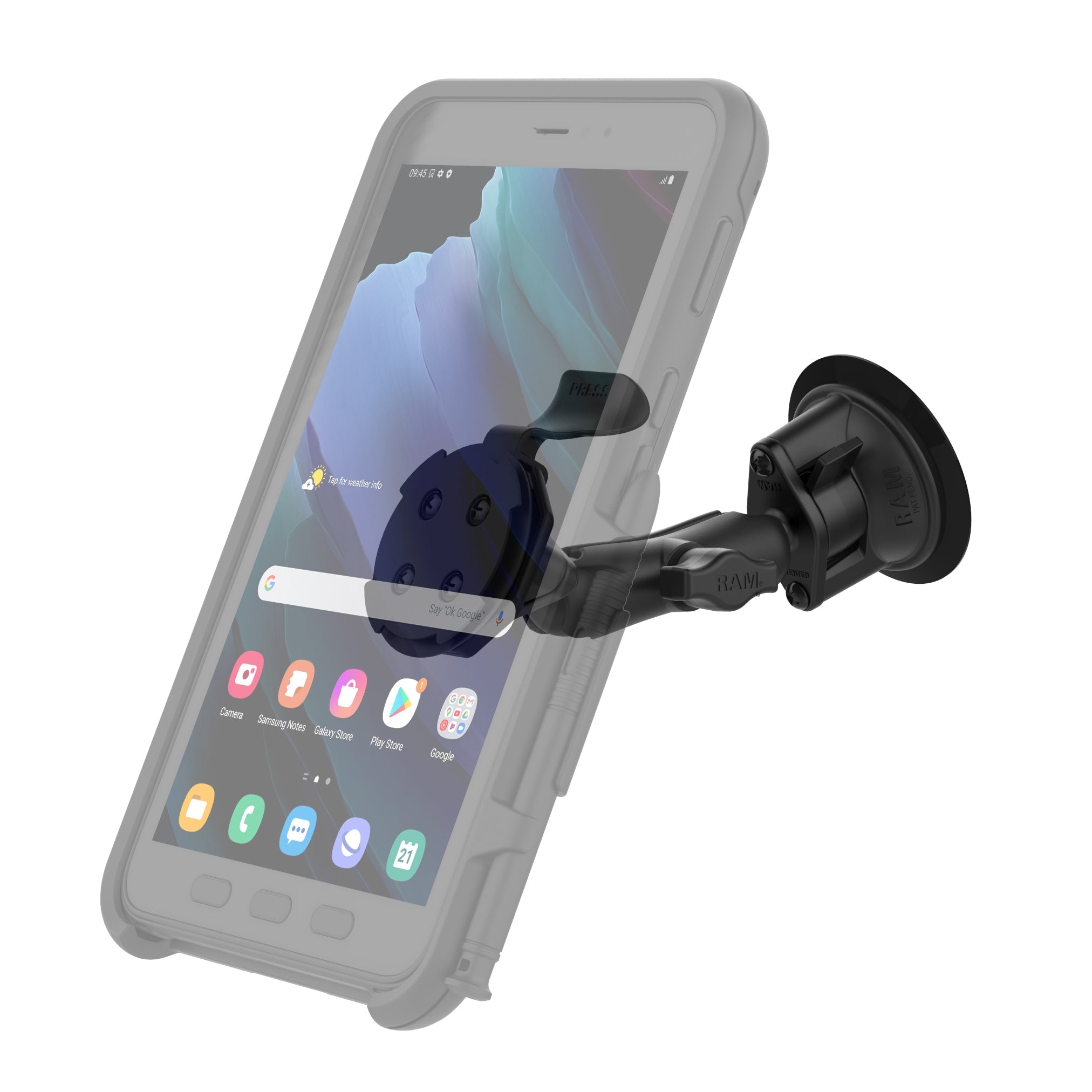RAM-B-166-OT3U:RAM-B-166-OT3U_1:RAM® Twist-Lock™ Suction Cup Mount for OtterBox uniVERSE Tablet Cases
