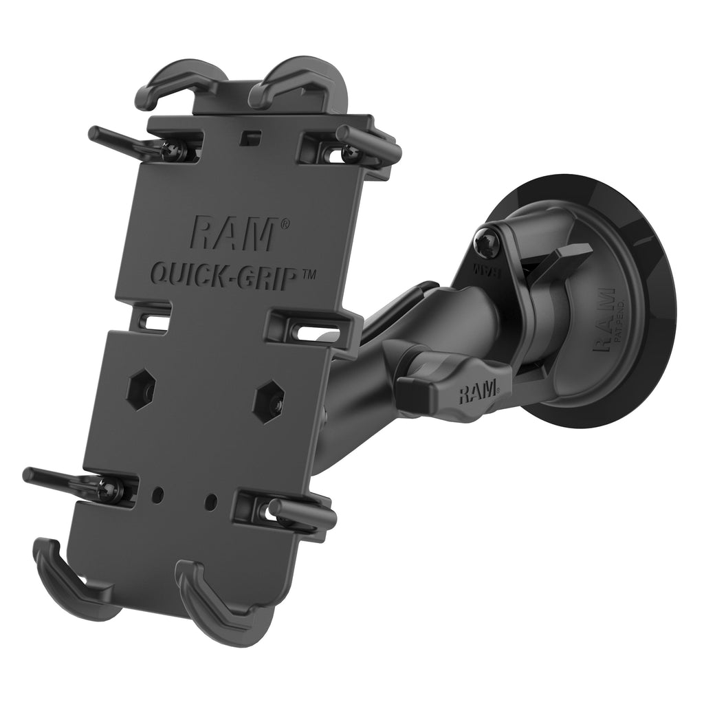 RAM-B-166-PD4U:RAM-B-166-PD4U_1:RAM® Quick-Grip™ XL Phone Mount with Twist-Lock™ Suction Cup - Medium