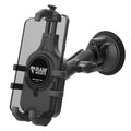 RAM-B-166-PD5U:RAM-B-166-PD5U_1:RAM® Quick-Grip™ Pro Phone Mount with Twist-Lock™ Suction Cup - Medium
