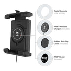 RAM-B-166-PD7-W2MU:RAM-B-166-PD7-W2MU_1:RAM® Quick-Grip™ Pro XL Suction Cup Mount with Qi2 15W Wireless Charger