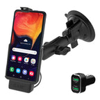 RAM-B-166-SAM9P-2QCCIGU:RAM-B-166-SAM9P-2QCCIGU_1:RAM® Powered Suction Cup Mount for Samsung XCover Pro with Charger