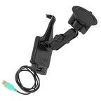 RAM-B-166-SAM9PU:RAM-B-166-SAM9PU_1:RAM® EZ-Roll'r™ Powered Suction Cup Mount for Samsung XCover Pro
