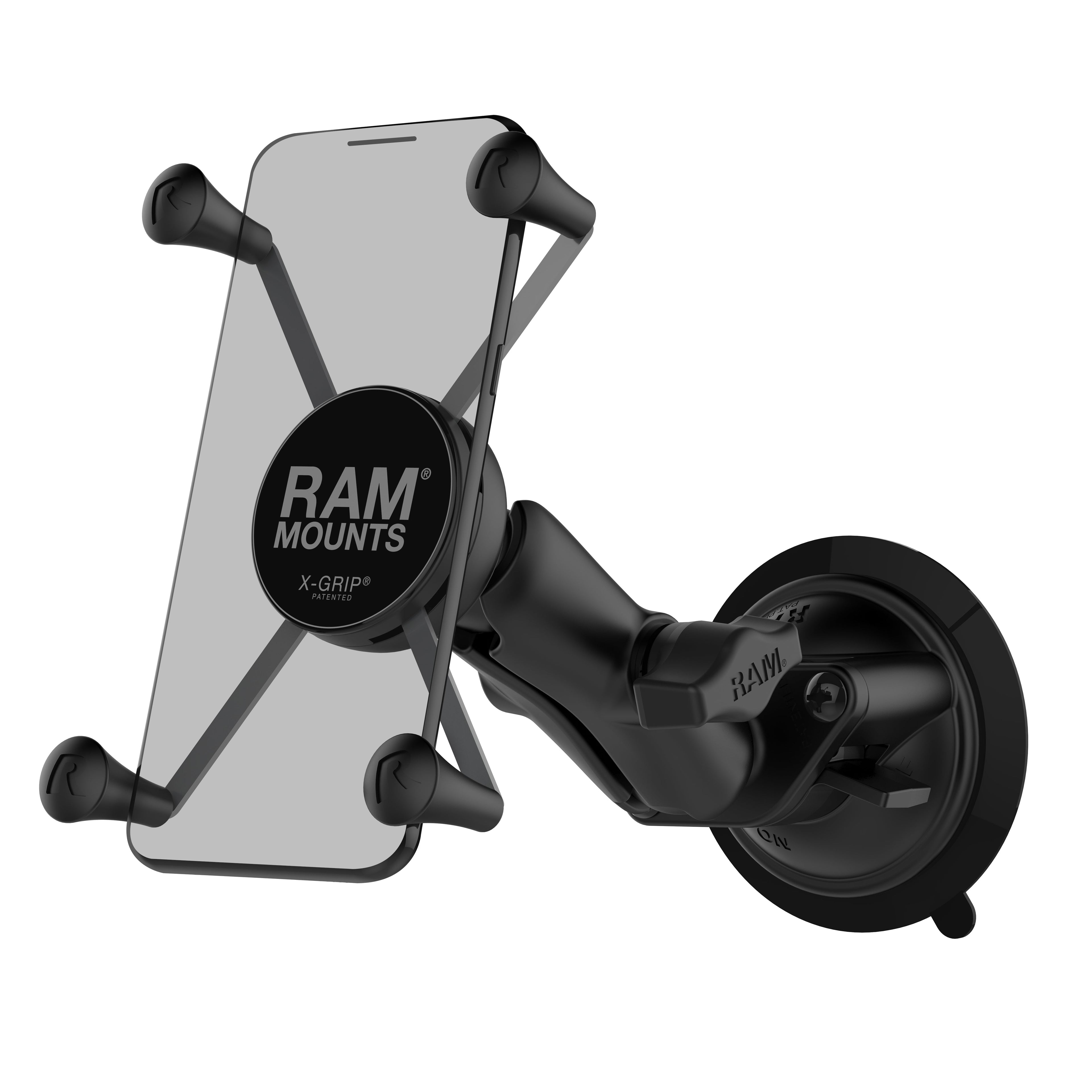 RAM-B-166-UN10U:RAM-B-166-UN10U_1:RAM® X-Grip® Large Phone Mount with Twist-Lock™ Suction Cup - Medium