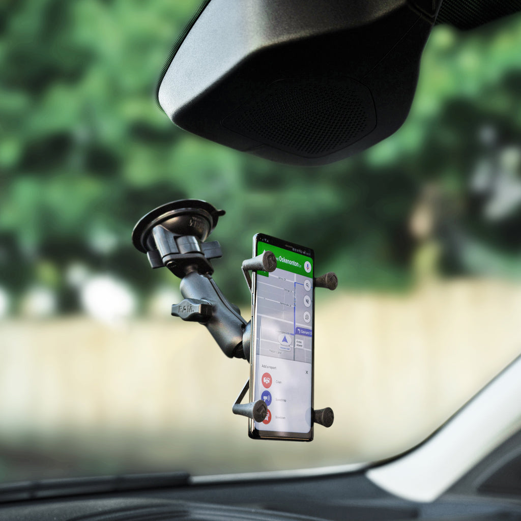 RAM-B-166-UN10U:RAM-B-166-UN10U_1:RAM® X-Grip® Large Phone Mount with Twist-Lock™ Suction Cup - Medium
