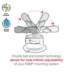 RAM-B-166-UN12W-1:RAM-B-166-UN12W-1_1:RAM® Tough-Charge™ 15W Wireless Charging Suction Cup Mount
