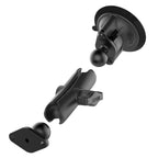 RAM-B-166U:RAM-B-166U_1:RAM® Twist-Lock™ Suction Cup Double Ball Mount - Medium
