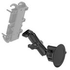 RAM-B-166U:RAM-B-166U_1:RAM® Twist-Lock™ Suction Cup Double Ball Mount - Medium