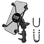 RAM-B-174-A-UN10U:RAM-B-174-A-UN10U_1:RAM® X-Grip® Large Phone Mount with Brake/Clutch Reservoir Base - Short
