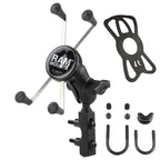 RAM-B-174-A-UN10U:RAM-B-174-A-UN10U_1:RAM® X-Grip® Large Phone Mount with Brake/Clutch Reservoir Base - Short