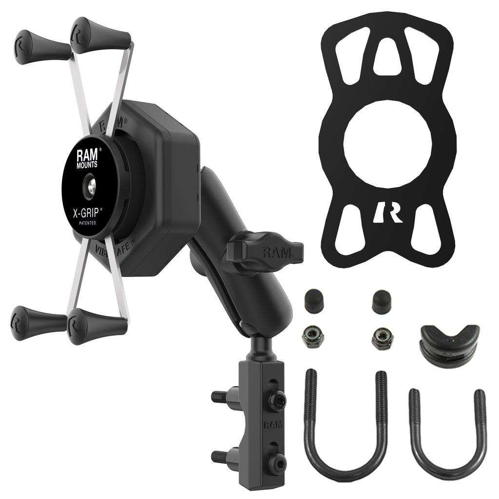 RAM-B-174-UN10-462:RAM-B-174-UN10-462_1:RAM® X-Grip® Large Phone Mount with Vibe-Safe™ & Reservoir Base