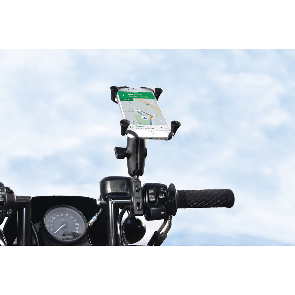 RAM-B-174-UN10:RAM-B-174-UN10_1:RAM® X-Grip® Large Phone Mount with Brake/Clutch Reservoir Base - Medium