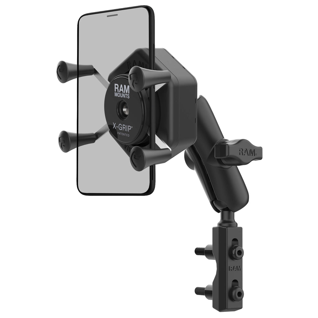 RAM-B-174-UN7-462:RAM-B-174-UN7-462_1:RAM® X-Grip® Phone Mount with Vibe-Safe™ & Reservoir Base