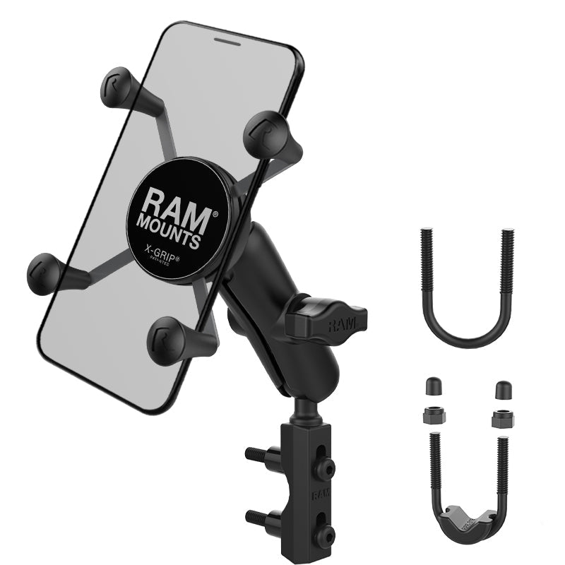 RAM-B-174-UN7U:RAM-B-174-UN7U_1:RAM® X-Grip® Phone Mount with Brake/Clutch Reservoir Base - Medium