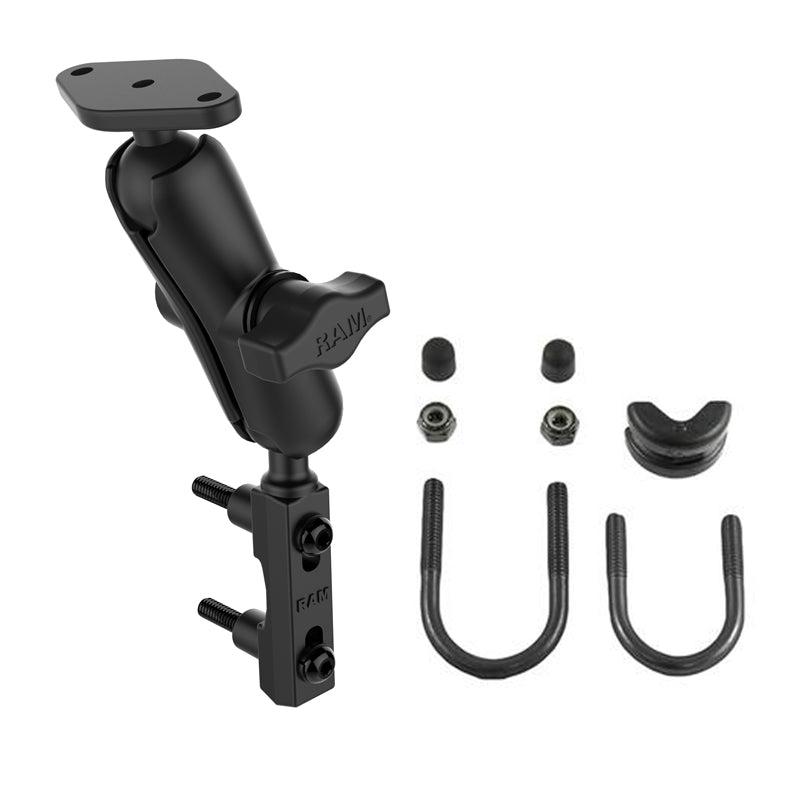 RAM-B-174U:RAM-B-174U_1:RAM® Motorcycle Brake/Clutch Reservoir Mount with Diamond Plate - Medium