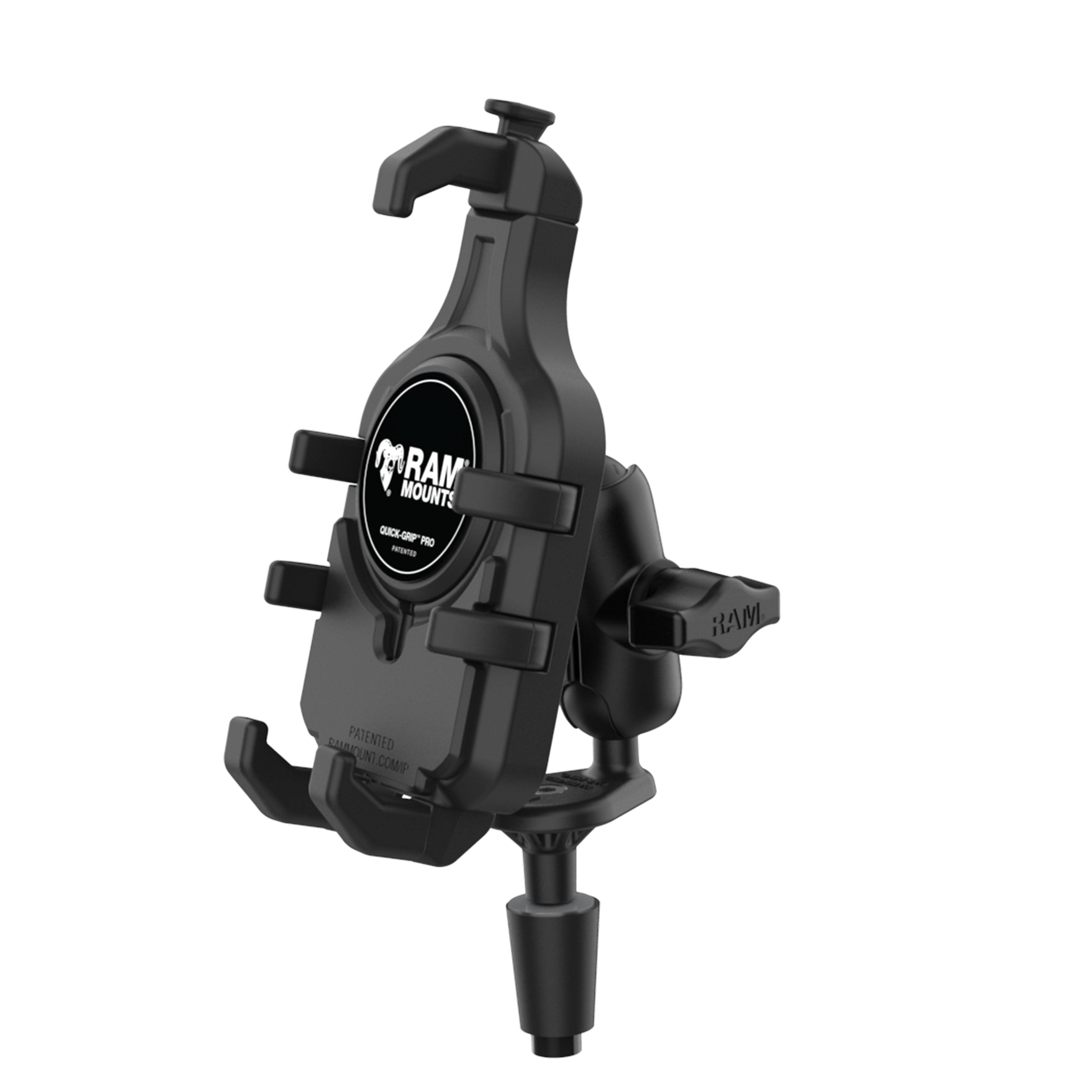 RAM-B-176-A-PD5U:RAM-B-176-A-PD5U_1:RAM® Quick-Grip™ Pro Phone Mount with Fork Stem Base - Short
