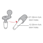 RAM-B-176-A-UN7-462:RAM-B-176-A-UN7-462_1:RAM® X-Grip® Phone Mount with Vibe-Safe™ & Fork Stem Base - Short
