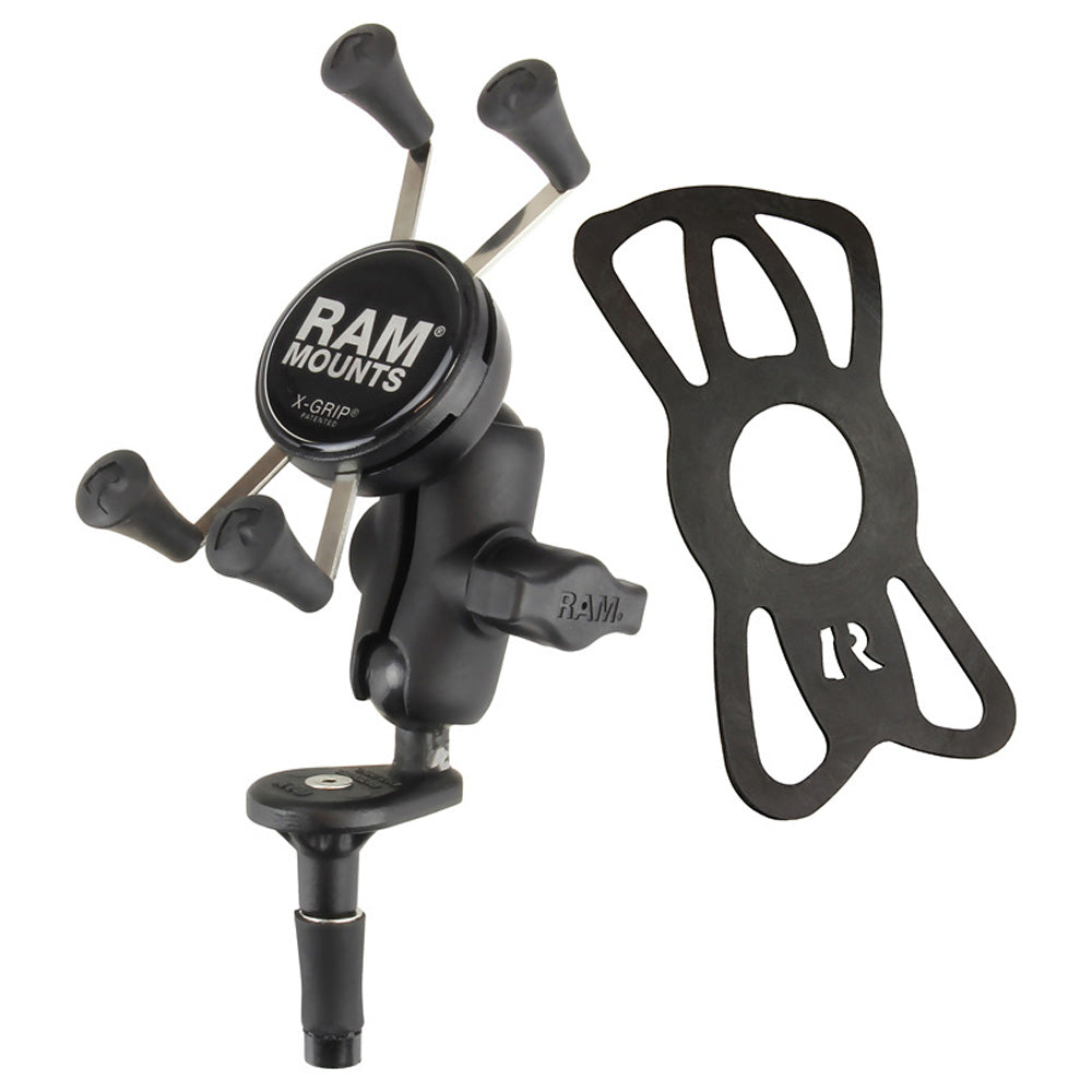 RAM-B-176-A-UN7U:RAM-B-176-A-UN7U_1:RAM® X-Grip® Phone Holder with Motorcycle Fork Stem Base