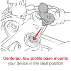 RAM-B-176-UN4U:RAM-B-176-UN4U_1:RAM® Fork Stem Mount with RAM® Finger-Grip™ GPS/Radio Holder